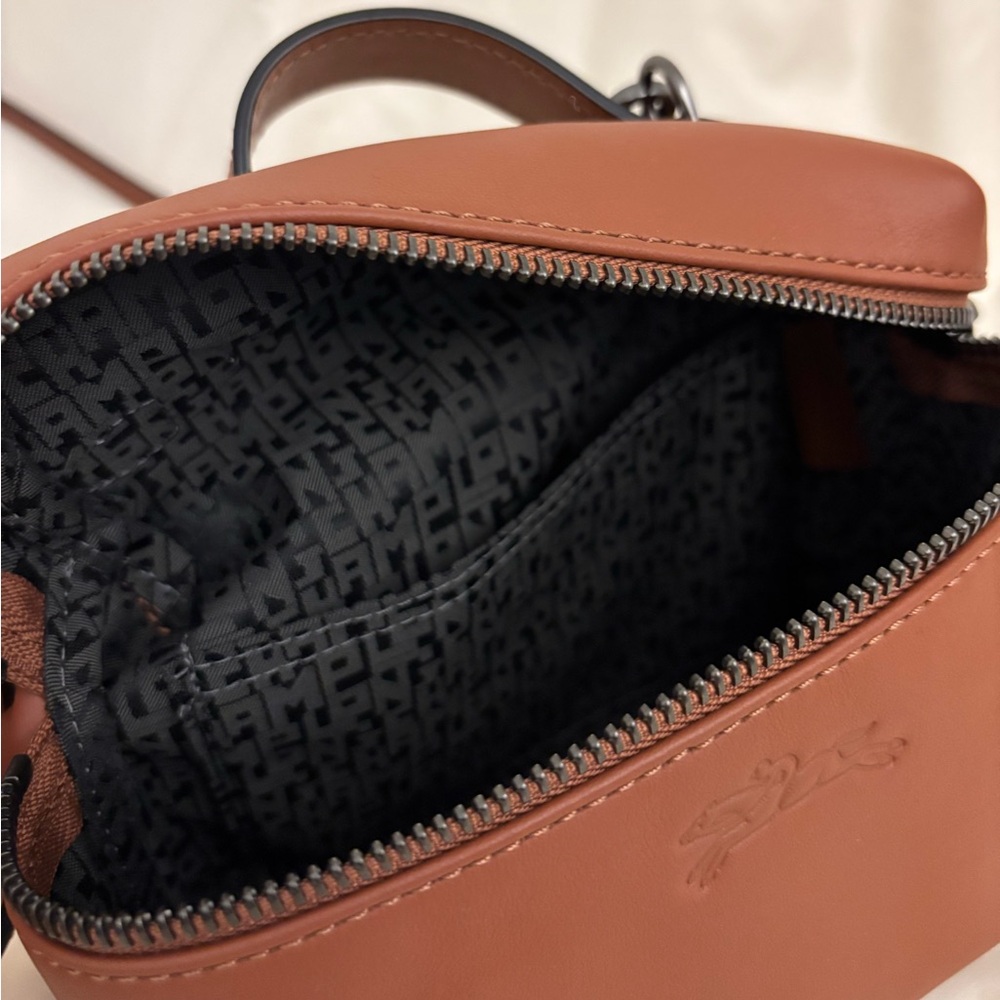 Longcham Le Pliage Xtra XS Vanity - Brown leather - Picture 3 of 11